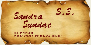 Sandra Sundać vizit kartica